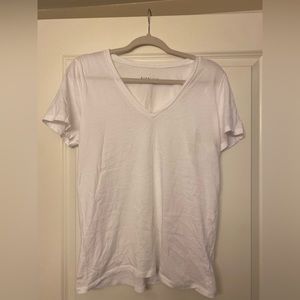 Everlane White V-Neck